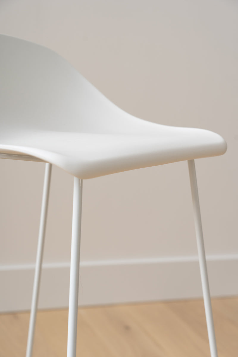 Escape Sled Counter Stool - White