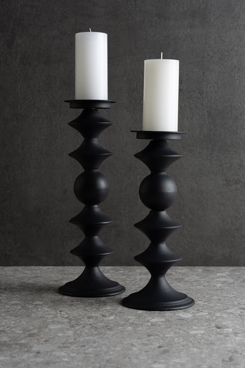 Candelero II Grooved Candle Holder - Large