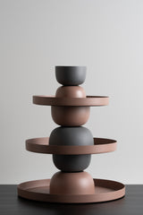 Reo Steel Bowl - Bark - S