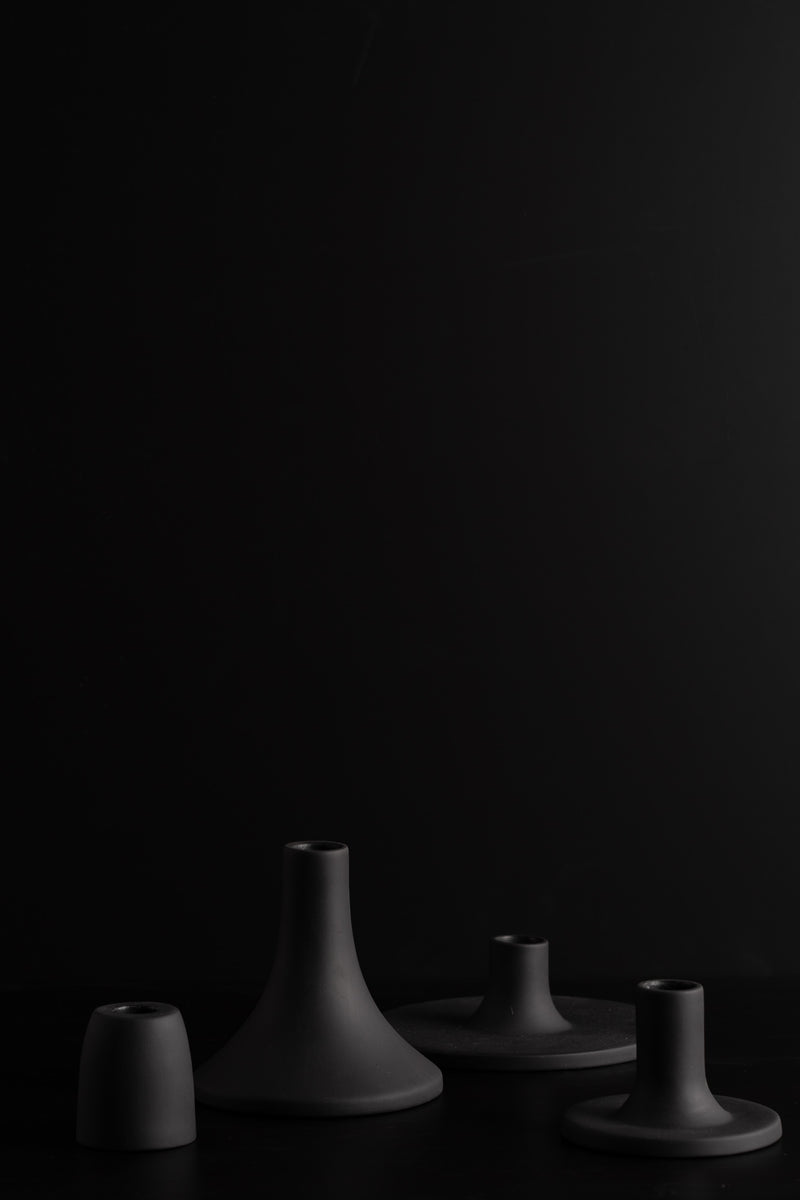 Taper Candle Holder - Medium - Smoke