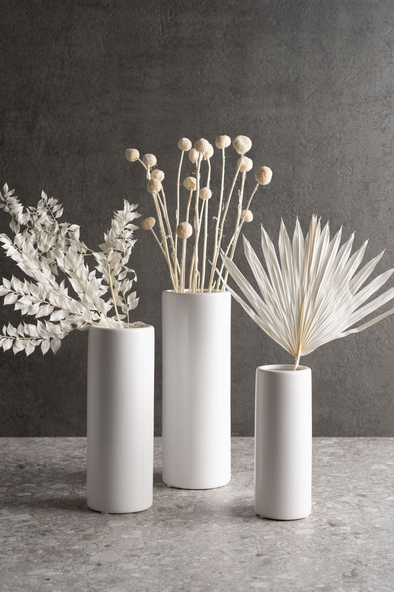 Cylinder Ceramic Vase - L