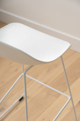 Escape Sled Counter Stool - White