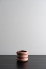 Circular Ceramic Pot - Light Pink - S