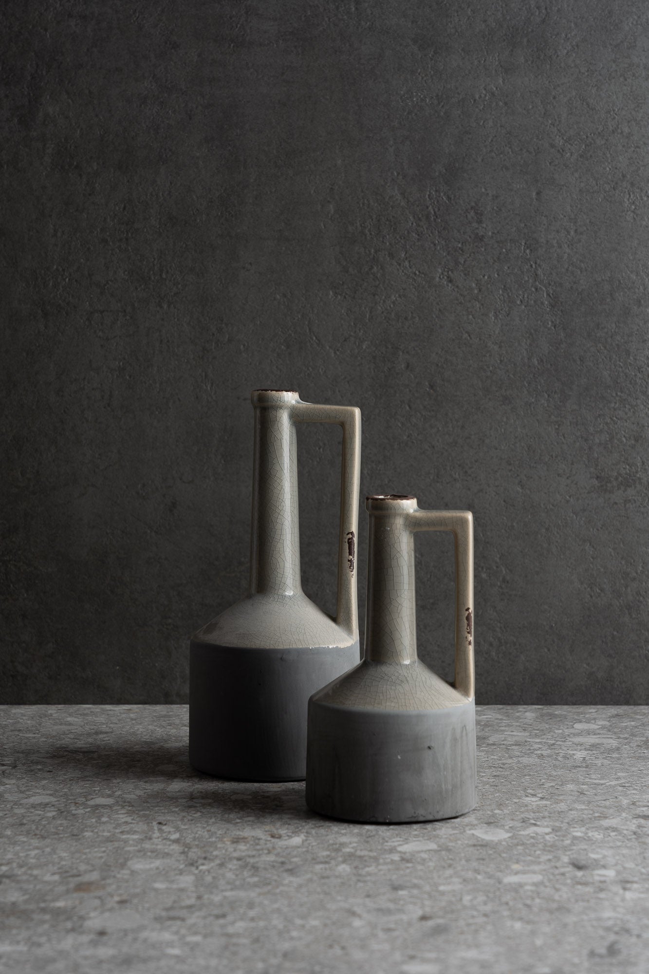 Burton Grey Jug Vase Medium Shoppe Refined