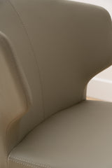 Cabo Leatherette Metal Dining Chair