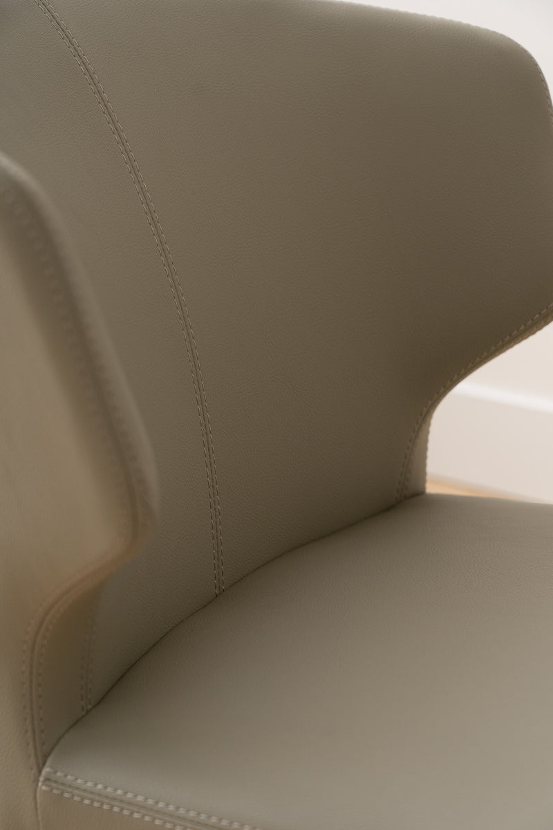 Cabo Leatherette Metal Dining Chair