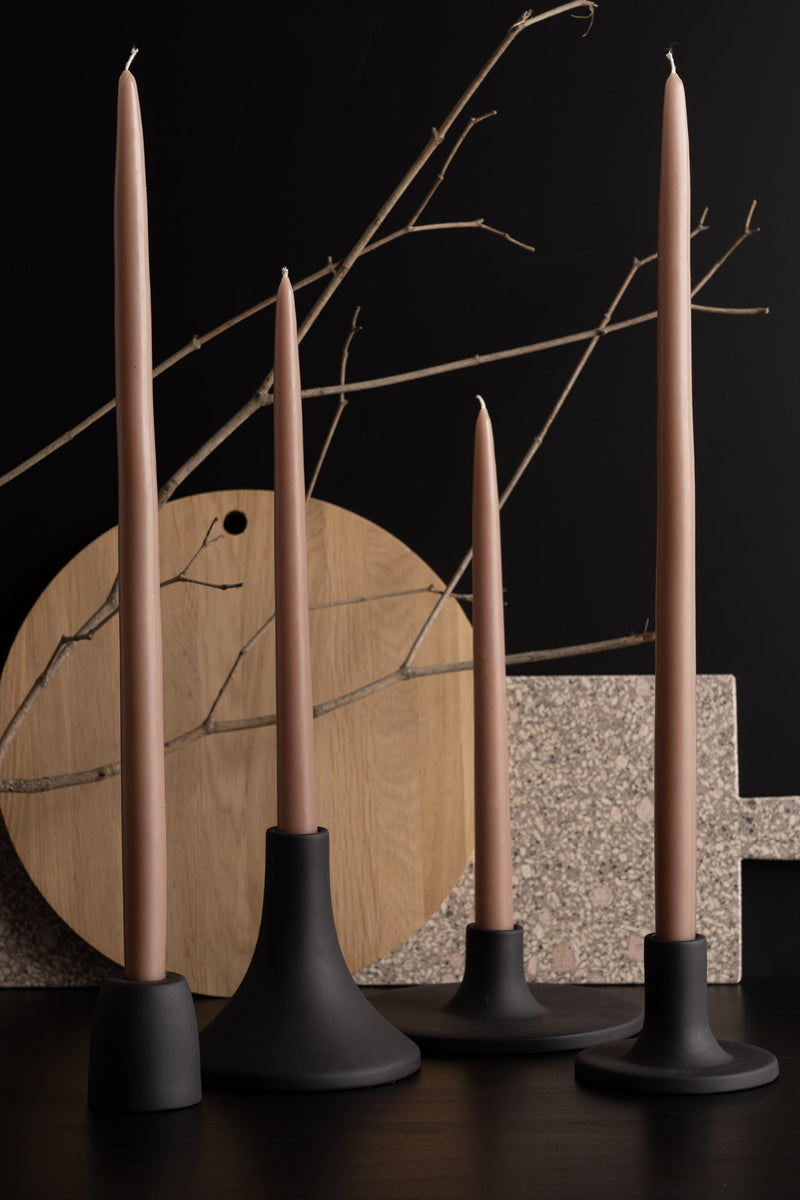 Taper Candle Holder - Medium - Smoke