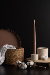 Petite Taper Candle Holder - Cylinder - Matte White