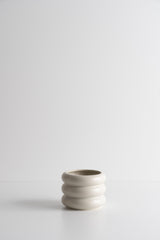Circular Ceramic Pot - Nougat - S