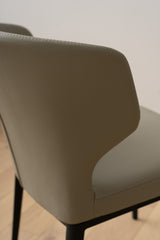 Cabo Leatherette Metal Dining Chair
