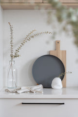 Reo Steel Tray - Pewter - L