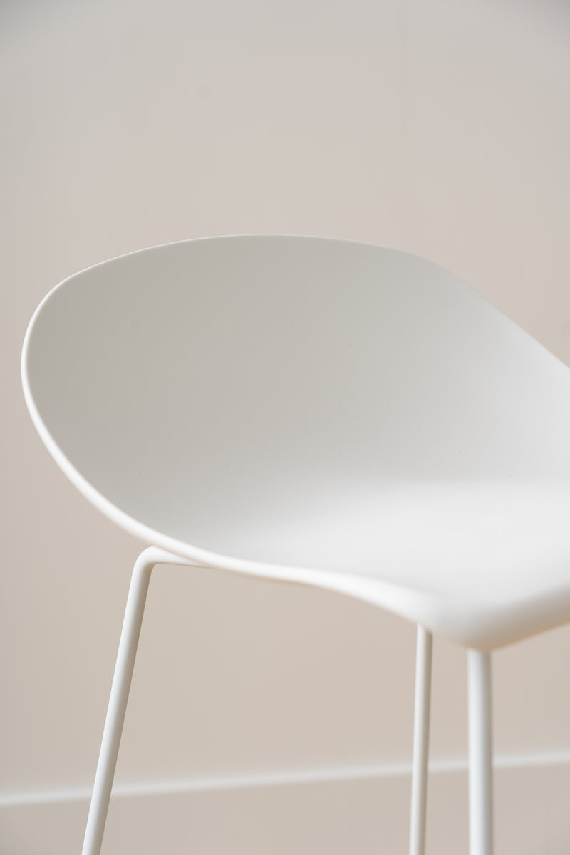 Escape Sled Counter Stool - White