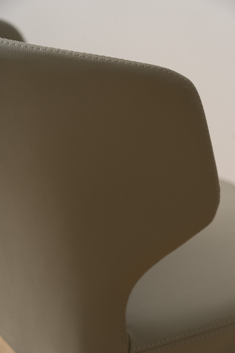 Cabo Leatherette Metal Dining Chair