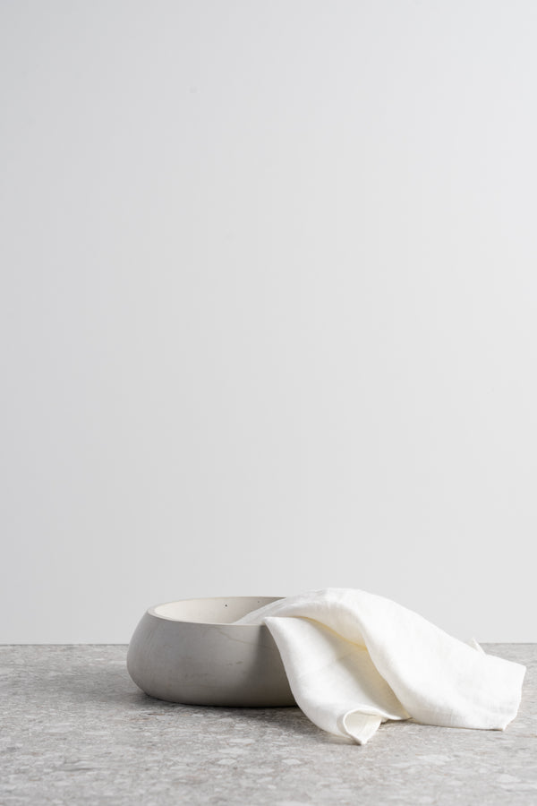 Linen Tea Towel - White