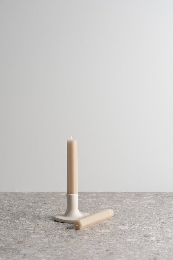 Fancy Taper Candles - Parchment