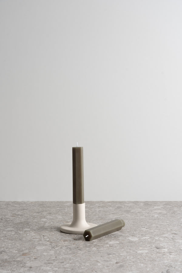 Fancy Taper Candles - Moss
