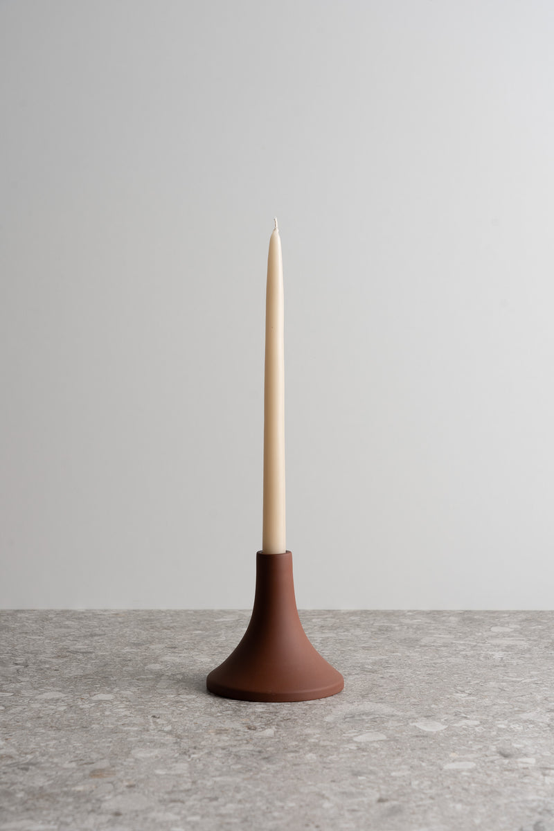 Grand Taper Candle Holder - Short - Earth