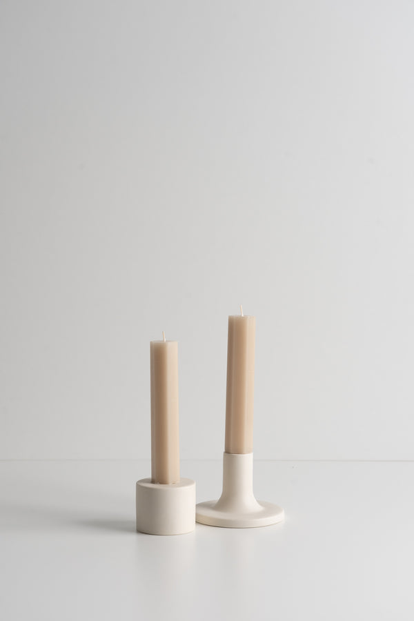 Fancy Taper Candles - Parchment
