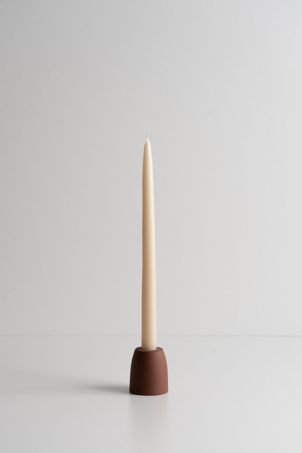 Petite Taper Candle Holder - Cone - Earth