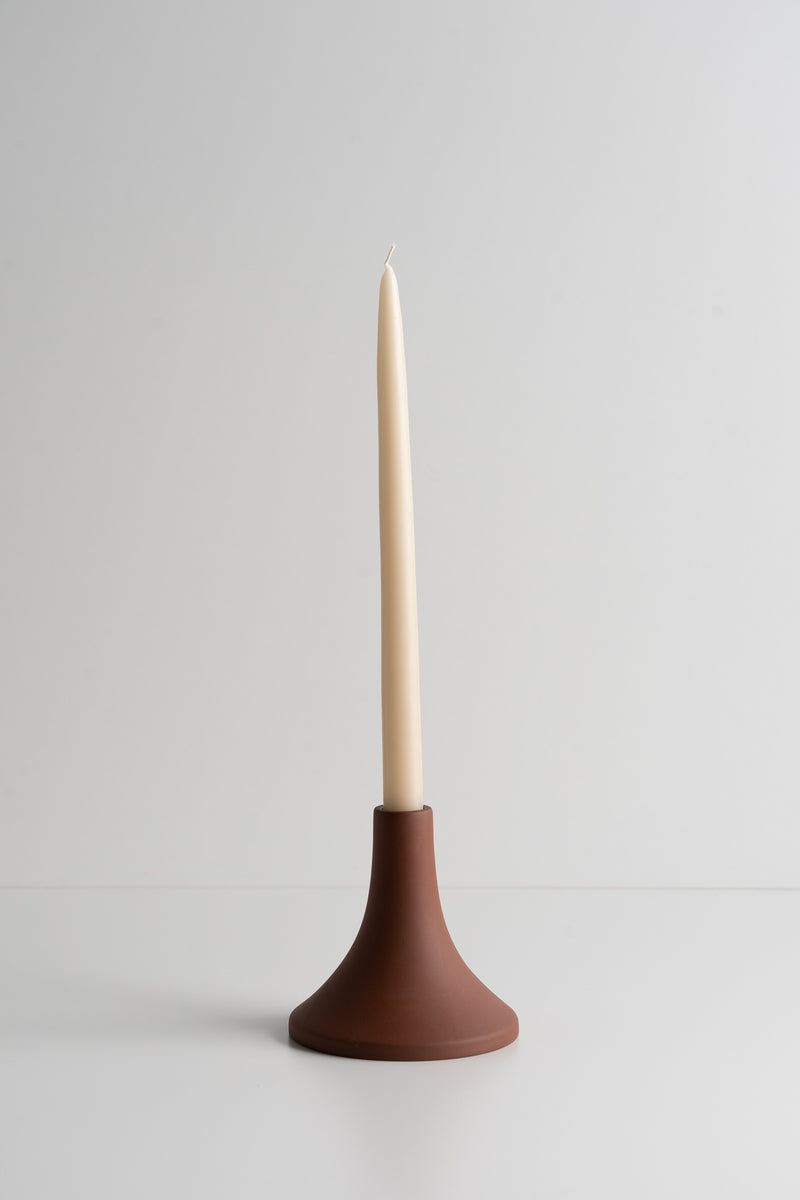 Grand Taper Candle Holder - Short - Earth