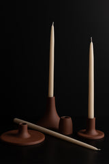 Petite Taper Candle Holder - Cone - Earth