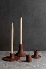 Grand Taper Candle Holder - Short - Earth