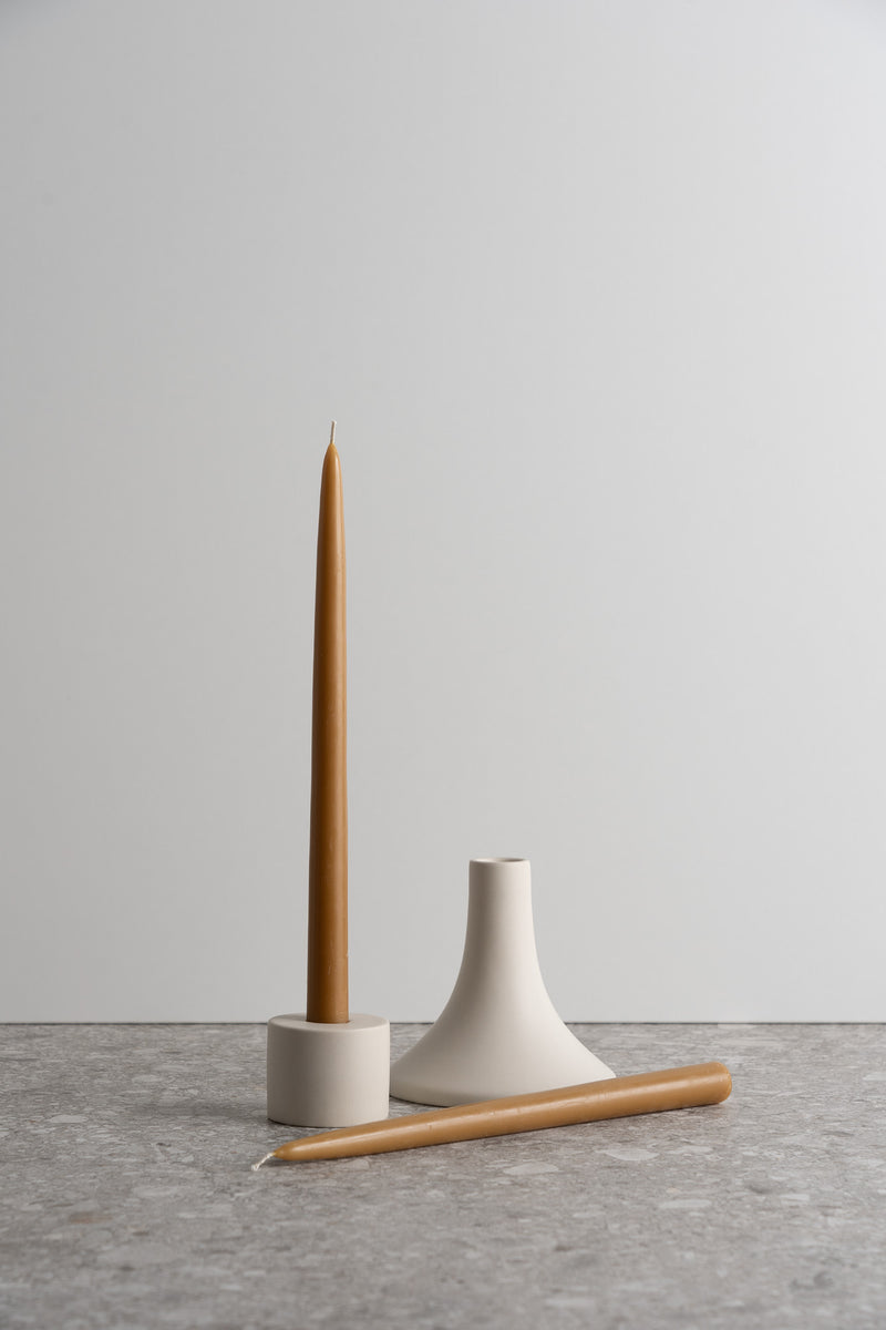 Dipped Taper Candles 12" Miel