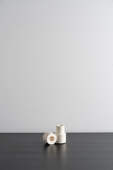 Creamy White Ceramic Candle Holder - Tall