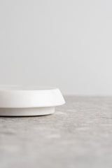 Marble Round Soap Dish - White