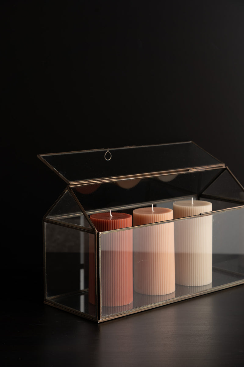 Fancy Ribbed Pillar - Clay