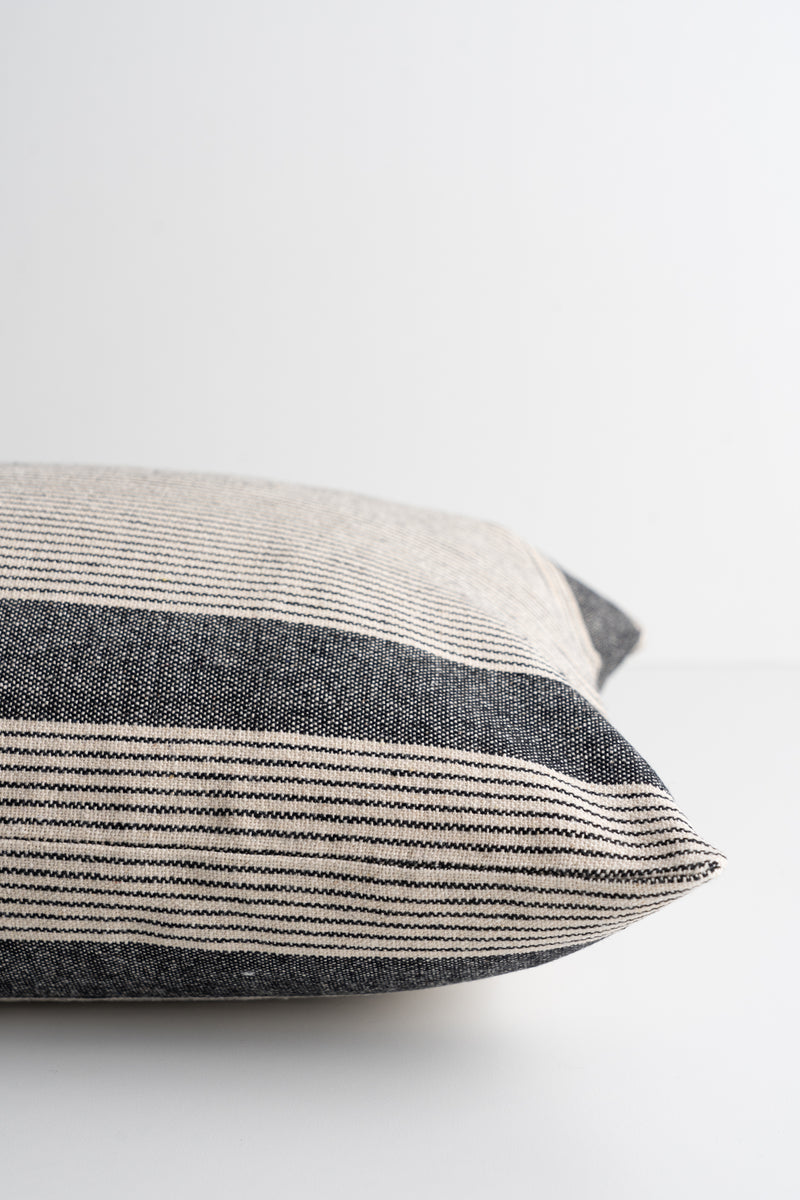 Nancy Beige with Black Stripe Detail 14" x 26"