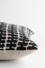 Miriam Beige and Black Fabric Patterned - 13" x 21"