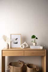 Circular Ceramic Vase - White - M