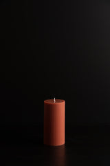 Fancy Ribbed Pillar - Clay