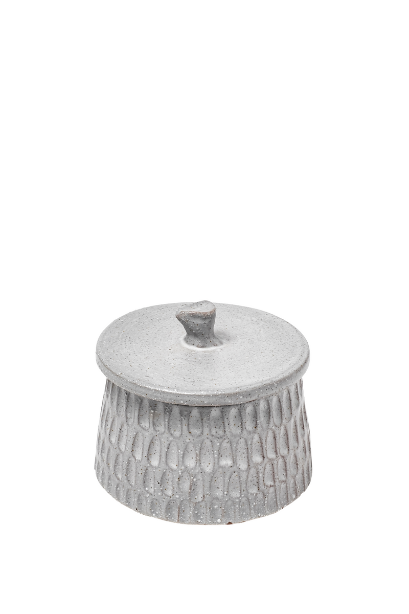 Azul (Large) Gray Ceramic Decorative Box