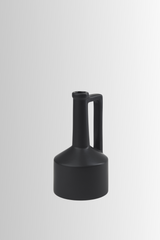 Burton Ceramic Vase Small - Matt Black