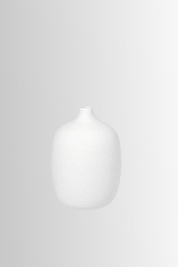 Ceola Vase - 5.5x7.5" White
