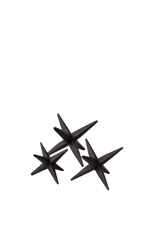 Rhea (Set of 3) Brown Cast Iron Jacks