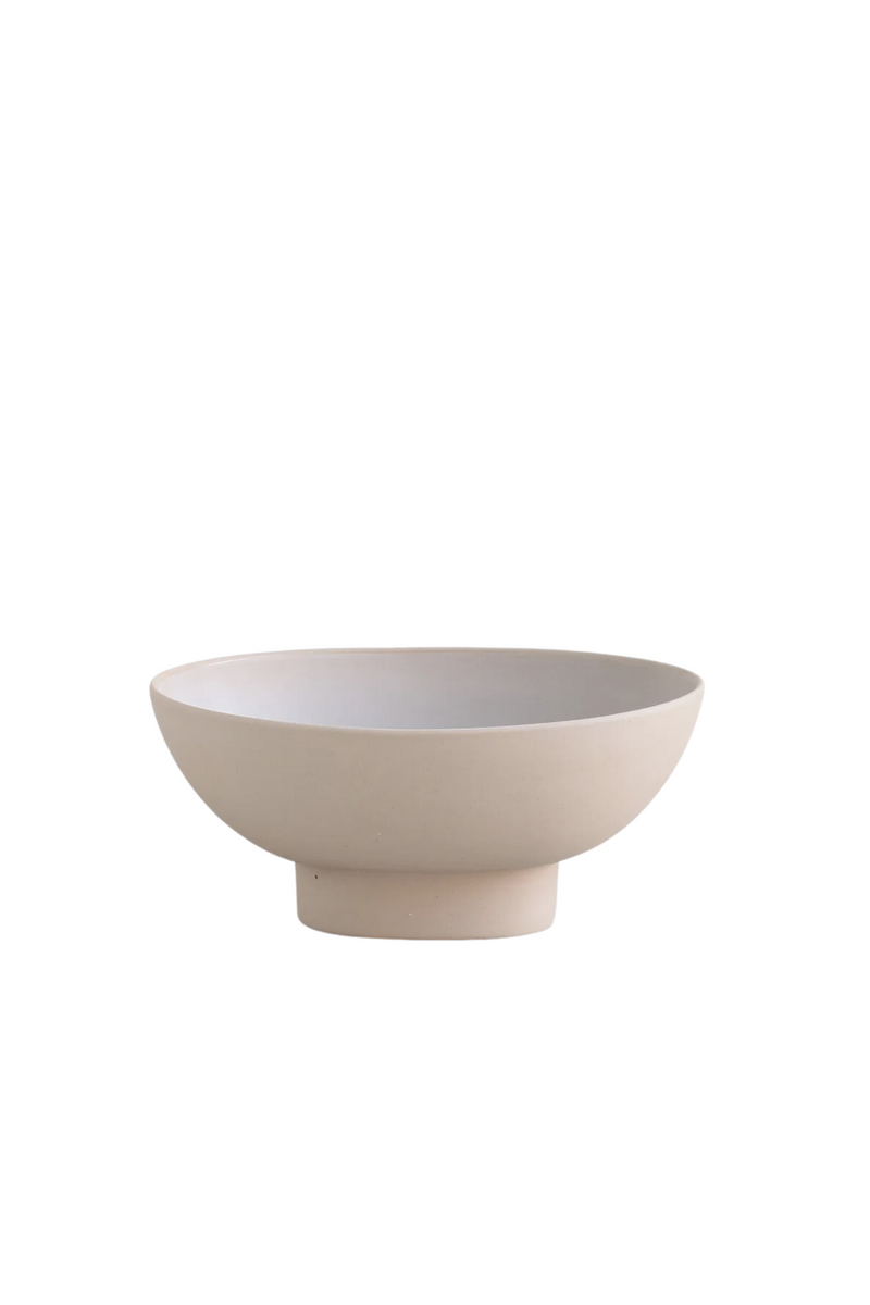 Ceramic Compote Vase - Sand