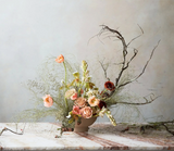 Ceramic Compote Vase - Sand
