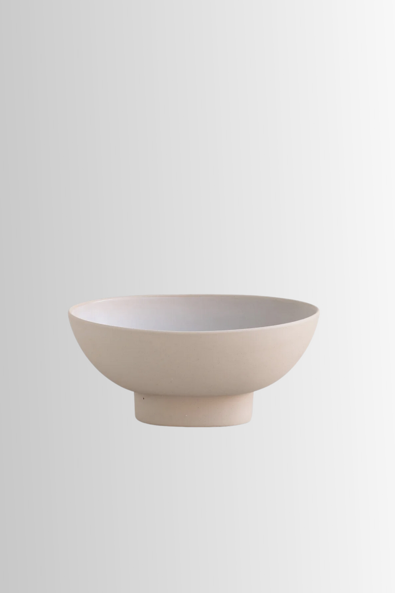 Ceramic Compote Vase - Sand